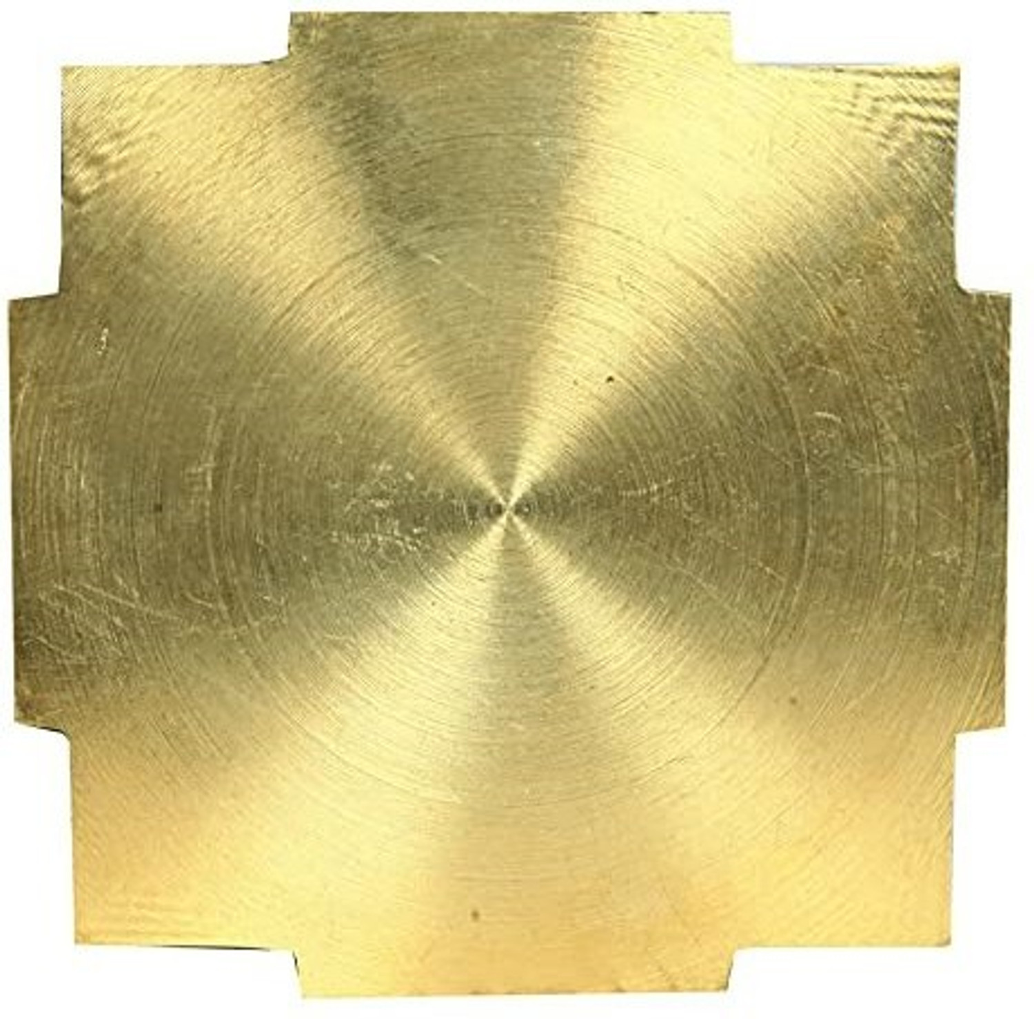 Image of ARKAM ARKAM Brass Meru Shri Yantra /Brass Meru Yantra - Solid (3x3 inches) Brass Yantra