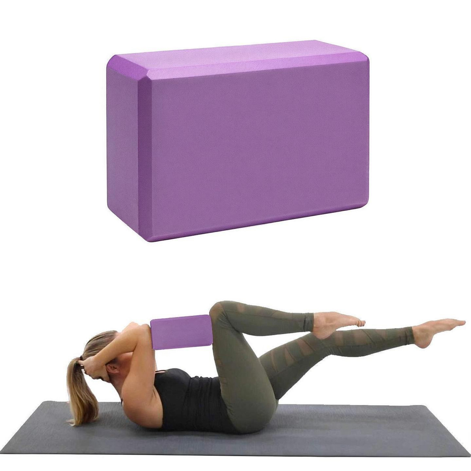 Image of JUDEE Inspirational Non-slip High Density Eva Foam Supportive for Yoga Pilates Yoga Blocks