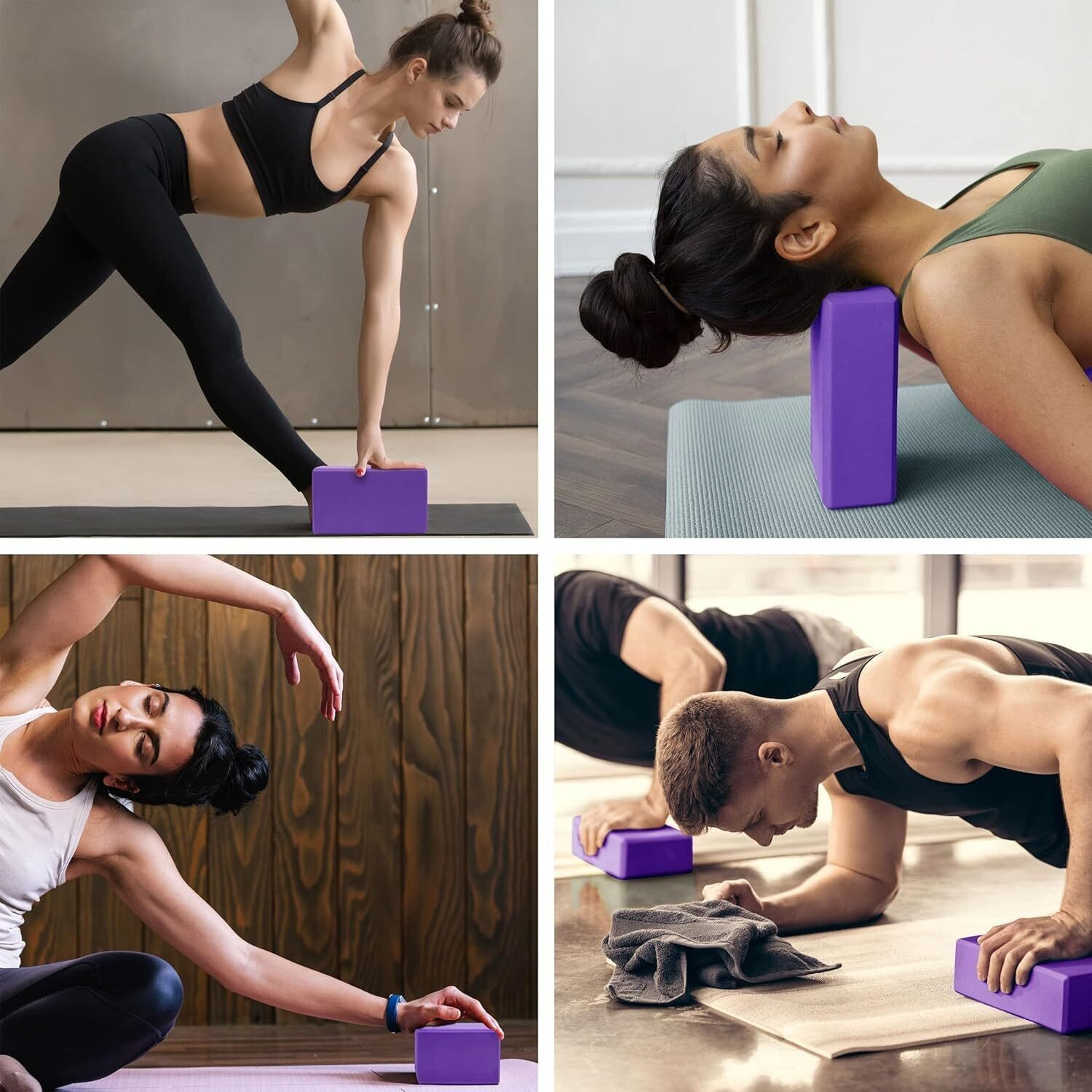 Image of JUDEE Inspirational Non-slip High Density Eva Foam Supportive for Yoga Pilates Yoga Blocks