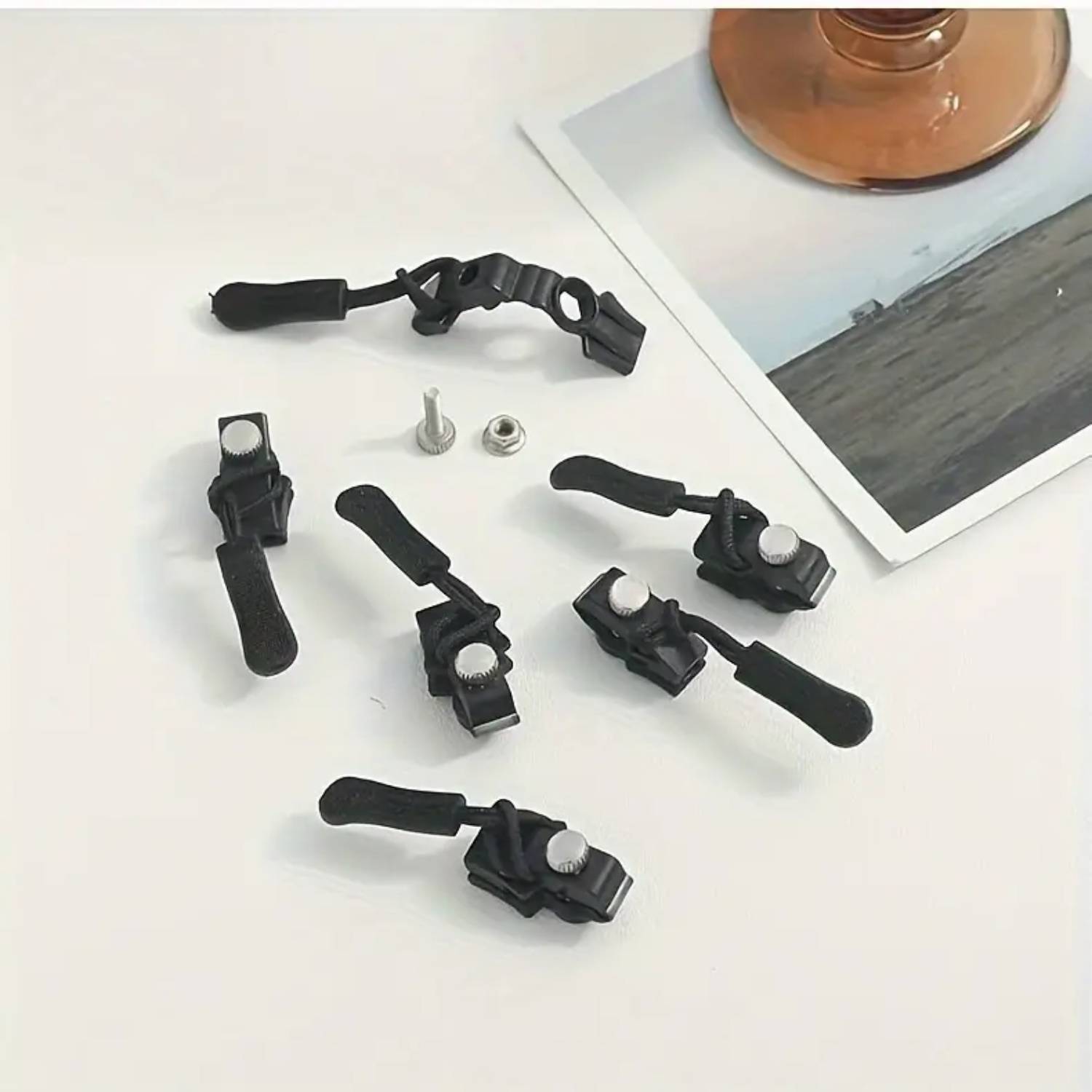 ADLPASSION (Pack of 6) Zipper Repair Kit (Universal Sizes) Zipper Pull