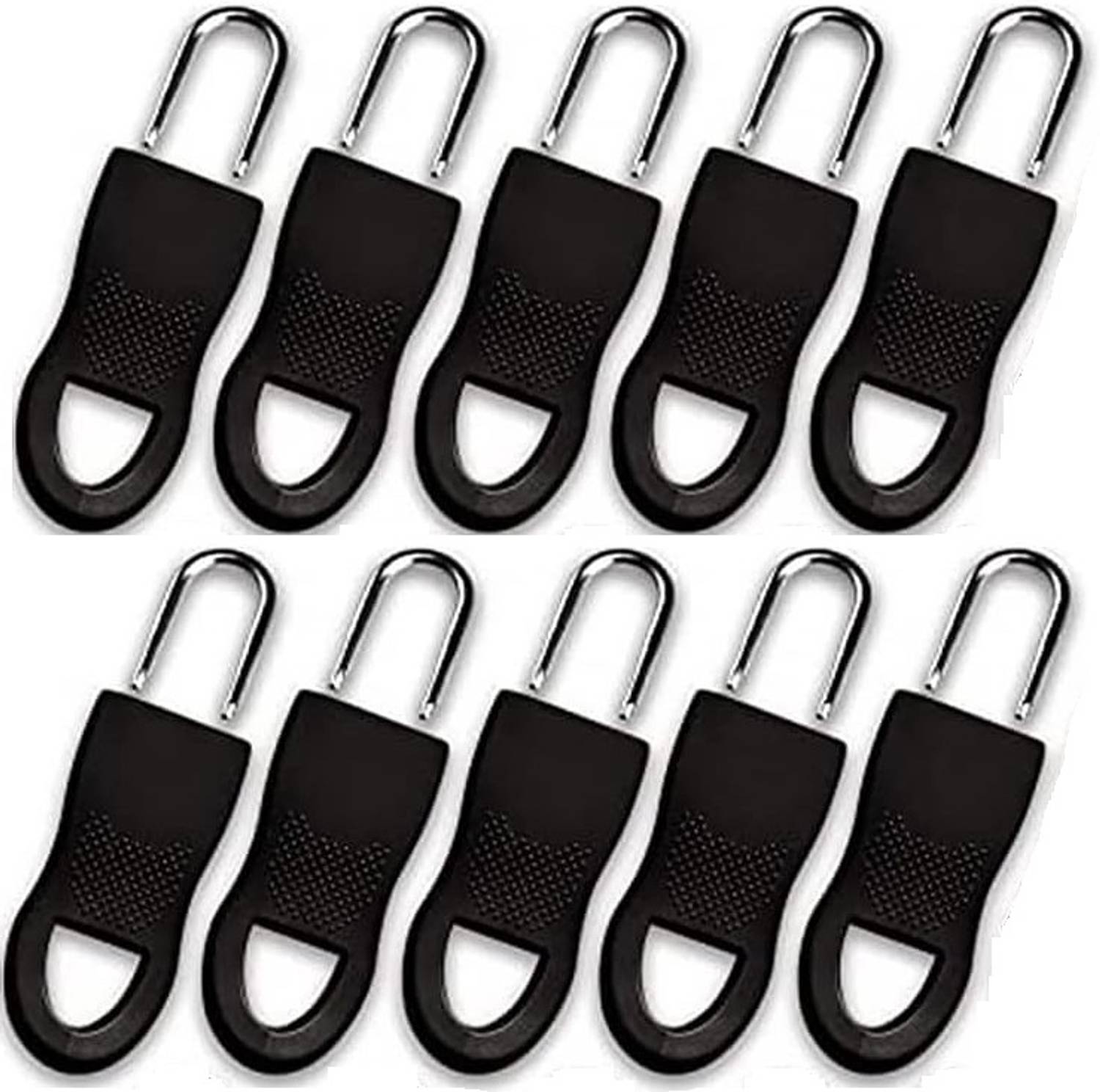 GLAMAXY Universal Detachable Zipper Puller, 10 PCS Zipper Pull Tab Zipper Tag Cord Pulls Zipper Pull