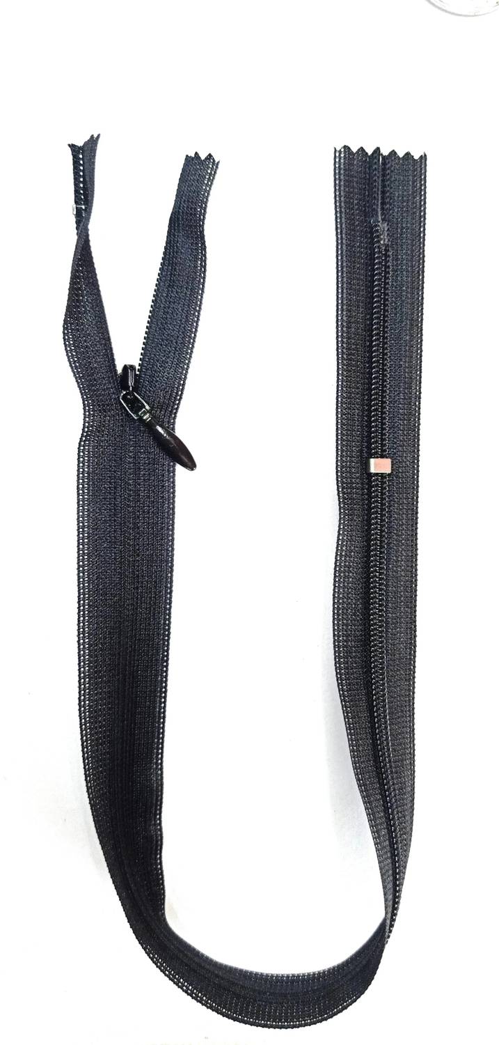 YKK CHC-26-18-Black Black Synthetic Invisible Zipper Price in
