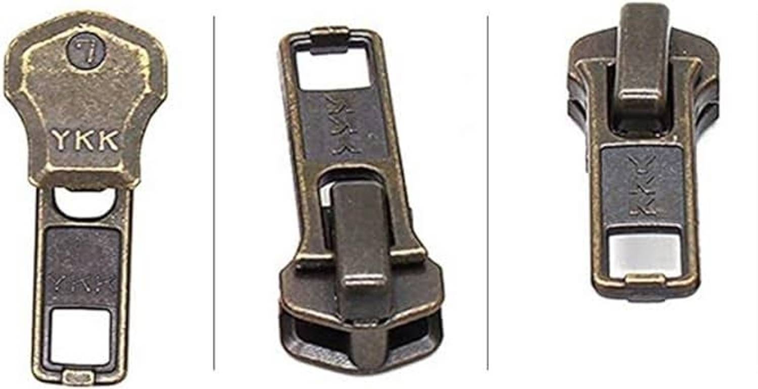 nts YKK zipper 6 Inches Close(6 Pcs) Gold Brass Magnetic Zipper
