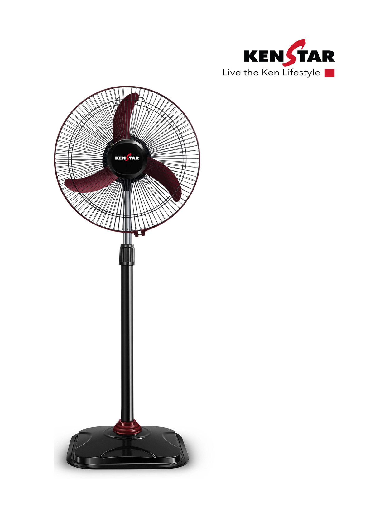 Kenstar Wind Speed Ultra MRN | Adjustable Height with 2 Year Warranty Ultra High Speed 400 mm Pedestal Fan Price in India - Buy Kenstar Wind Speed Ultra MRN | A