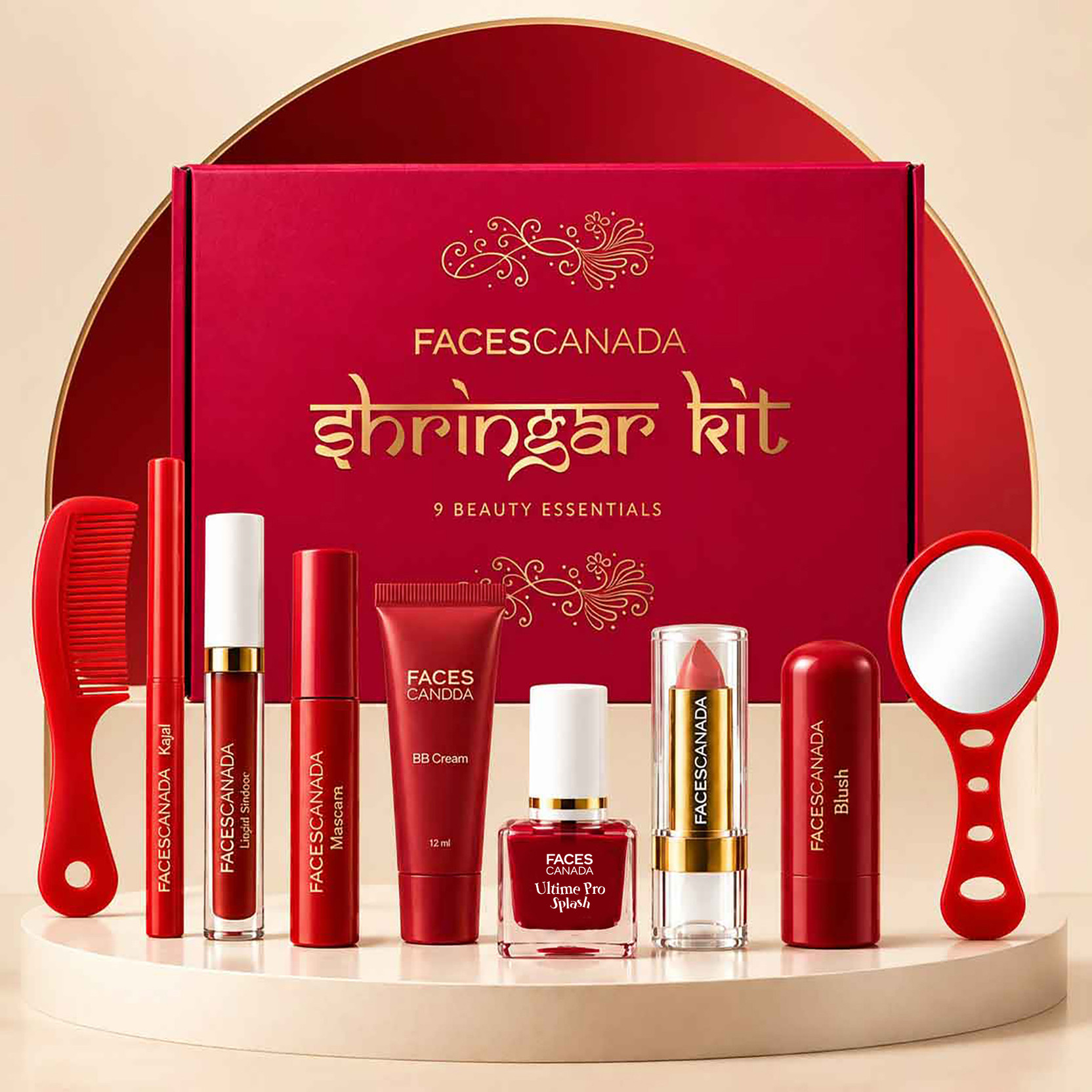 FACES CANADA Shringar Kit | Gift for Women| Makeup Set for Puja, Teej, Karva, Bridal, Wedding - Price in India, Buy FACES CANADA Shringar Kit | Gift for Women| 