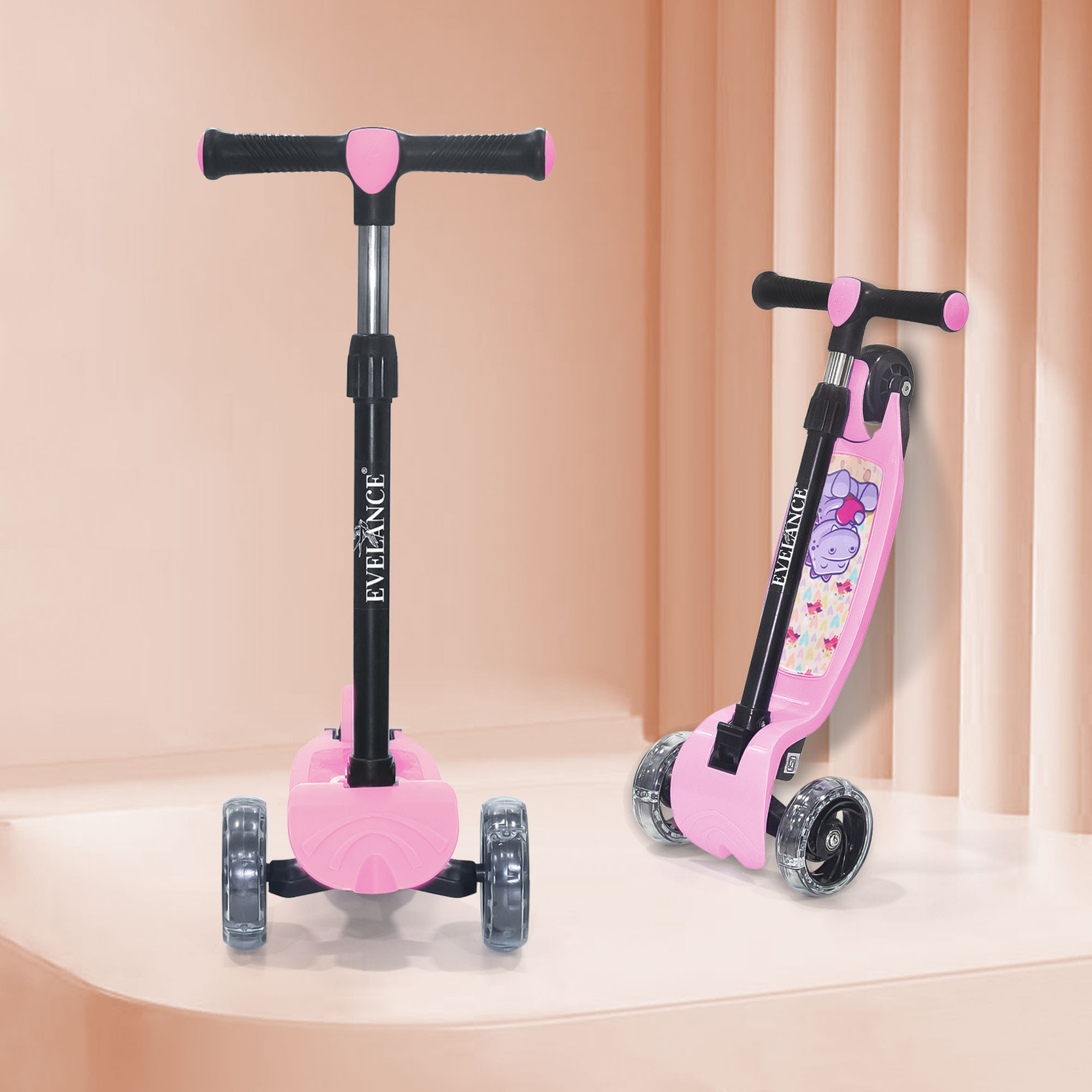 EVELANCE Lil Roamer Scooter Foldable Kick Skating Cycle| Skate Scooter 50Kg Capacity - Lil Roamer Scooter Foldable Kick Skating Cycle| Skate Scooter 50Kg Capaci