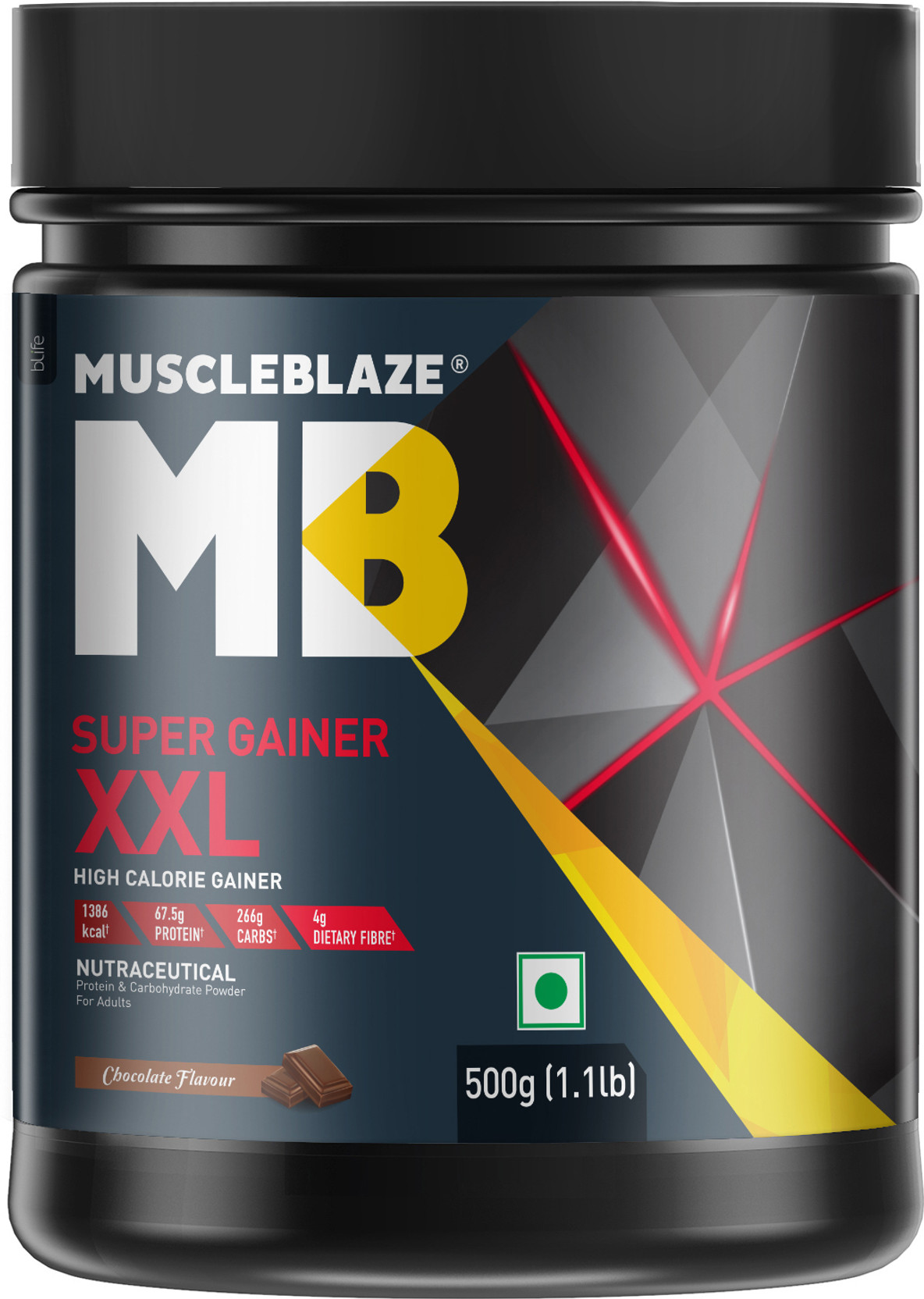 MUSCLEBLAZE Super XXL, For Muscle Weight Gainers/Mass Gainers