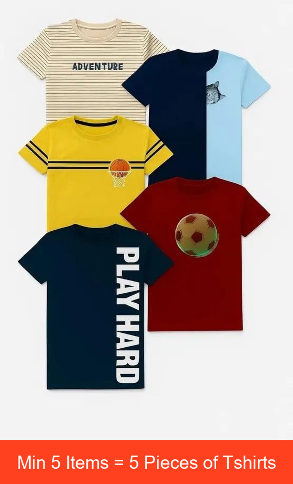 Swarnavaran Baby Boys Printed Cotton Blend T Shirt