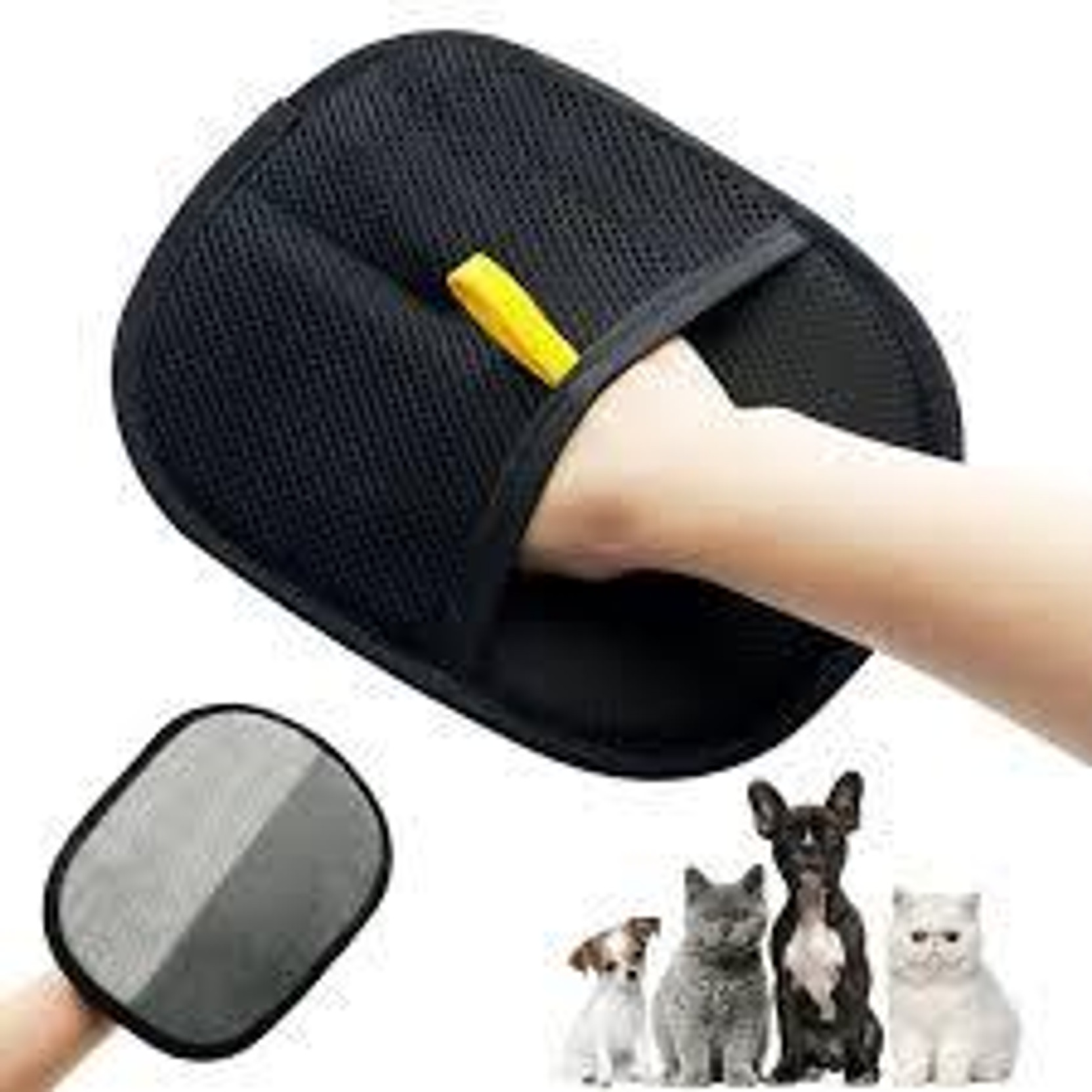 Elanta Pet Grooming Glove for Dogs & Cats – Hair Remover & Deshedding Massage Brush Grooming Gloves for Dog & Cat