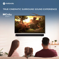 MOTOROLA with Arc 120 W Bluetooth Soundbar (Metallic Grey, 2.1 Channel)