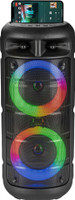 Zoook Twin Pro Blaster/Bluetooth Speaker/Karaoke/RGB/Dual 4"drivers/USB/TF/AUX/TWS 34 W Bluetooth Party Speaker (Black, Stereo Channel)