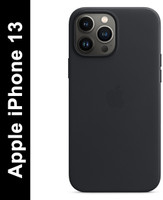 Apple Back Cover for Apple iPhone 13 (Midnight, Magsafe, Leather, Pack of: 1)