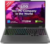 Lenovo LOQ Intel Core i5 13th Gen 13450HX - (16 GB/512 GB SSD/Windows 11 Home/6 GB Graphics/NVIDIA GeForce RTX 3050/144 Hz/95 W) LOQ 15IRX9D202 / 15IRX902 Gaming Laptop (15.6 Inch, Grey, 2.38 kg, With MS Office)