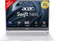 Acer Swift Neo Office 2024 + M365 Basic Intel Core Ultra 7 155U - (16 GB/1 TB SSD/Windows 11 Home) SFN14-54H Thin and Light Laptop (14 Inch, Silver, 1.3 Kg, With MS Office)