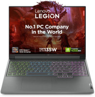 Lenovo Legion Slim 5 AI Powered AMD Ryzen 7 Octa Core 7840HS - (16 GB/512 GB SSD/Windows 11 Home/6 GB Graphics/NVIDIA GeForce RTX 4050) 16APH8 Gaming Laptop (16 Inch, Storm Grey, 2.4 Kg, With MS Office)