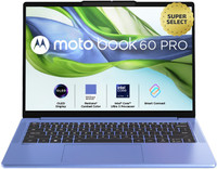 MOTOROLA Motobook 60 Full Metal OLED AI PC Intel Core Ultra 5 225H - (16 GB/1 TB SSD/Windows 11 Home) Motobook 60 14IAH10 Thin and Light Laptop (14 Inch, PANTONE Wedgewood, 1.39 Kg, With MS Office)