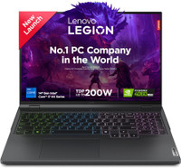 Lenovo Legion Pro 5 Intel Core i7 14th Gen 14650HX - (16 GB/1 TB SSD/Windows 11 Home/8 GB Graphics/NVIDIA GeForce RTX 4060) 16IRX9 Gaming Laptop (16 Inch, Onyx Grey, 2.5 kg, With MS Office)