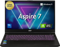 Acer Aspire 7 Intel Core 7 240H - (16 GB/512 GB SSD/Windows 11 Home/4 GB Graphics/NVIDIA GeForce RTX 3050) A715-79G Gaming Laptop (15.6 inch, Flame Black, 1.99 kg)