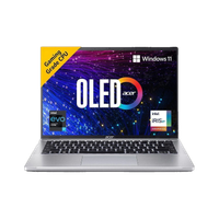 Acer Swift Go 14 OLED EVO Intel Core i7 13th Gen 13700H - (16 GB/512 GB SSD/Windows 11 Home) SFG14-71-72MK Thin and Light Laptop (14 Inch, Silver, 1.25 kg, With MS Office)