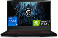 MSI GF63 Intel Core i7 11th Gen 11800H - (16 GB/1 TB HDD/256 GB SSD/Windows 11 Home/4 GB Graphics/NVIDIA GeForce RTX 3050/144 Hz) GF63 Thin 11UC-1294IN Gaming Laptop (15.6 Inch, Shadow Black, 1.86 Kg)