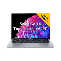 Acer Swift Go 14 TouchScreen AI PC Intel Core Ultra 7 155H - (16 GB/1 TB SSD/Windows 11 Home) SFG14-73T-70N9 Thin and Light Laptop (14 Inch, Pure Silver, 1.3 Kg, With MS Office)