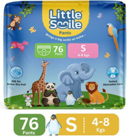 Little Smile Better Dry Feel Baby Diaper Pants - Small - S (76 Pieces)