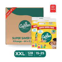 Cuddles - Super Pants Super Saver Pack Pant Style Diaper Pant Diapers - XXL (128 Pieces)