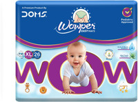 Wowper Easy Pants Baby Diaper | up to 12 hrs Absorption |14-17 Kg Pant Diapers - XL (26 Pieces)