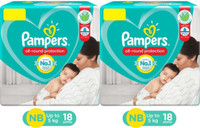 Pampers All round protection new born size NB ( 18+18 pieces ) - New Born