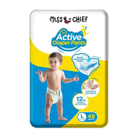 Miss & Chief Active Pant Diapers - L (48 Pieces)
