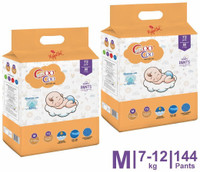 Coo Coo Baby Pant Style Diapers Pant Diapers - M (144 Pieces)