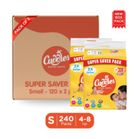 Cuddles - Super Pants Super Saver Pack Pant Style Diaper Pant Diapers - S (240 Pieces)