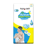 Miss & Chief Active Pant Diapers - L (34 Pieces)
