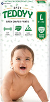 TEDDYY Easy Diaper Pants with Rash Protection and 3x Faster absorption Technology Pant Diapers - L (42 Pieces)