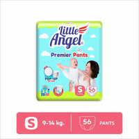 Little Angel Premier Baby Diaper Pants Pant Diapers - S (56 Pieces)