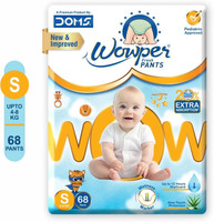 Wowper Super Soft with Aloe Touch Protection Pant Diapers - S (68 Pieces)