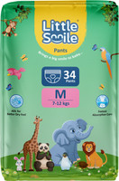 Little Smile Baby Pant Diaper Pant Diapers - M (34 Pieces)