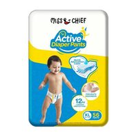 Miss & Chief Active Pant Diapers - XL (56 Pieces)