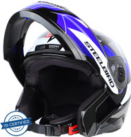 Steelbird SBA-7 Huracan ISI Certified Flip-Up Helmet for Men and Women Motorbike Helmet