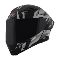Steelbird SBA-20 SHIELD X ISI Certified Flip-Up Graphic Helmet for Men and Women Motorbike Helmet