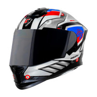 Steelbird SBH-57 Fighter F8 ISI/DOT Certified Full Face Graphic Helmet for Men and Women Motorbike Helmet