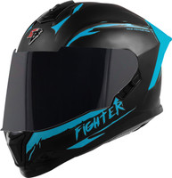 Steelbird SBH-57 Fighter F2 ISI and DOT Certified Full Face Helmet for Men and Women Motorbike Helmet