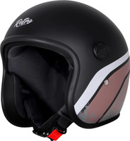 Steelbird SBH-55 Retro Rustic ISI Certified Open Face Helmet for Women and Men Motorbike Helmet