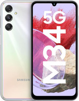Samsung Galaxy M34 5G without charger (Prism Silver, 128 GB) (6 GB RAM)