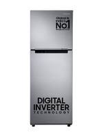 Samsung 236 L Frost Free Double Door 3 Star Refrigerator with Digital Inverter (Elegant Inox, RT28C3053S8/HL)