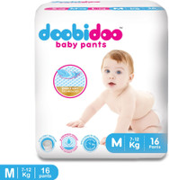 Doobidoo Premium baby diaper pants Cushiony Cotton. 12 hrs absorption. Rash free - M