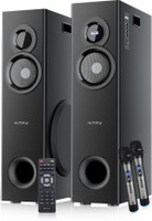 Intex Multimedia Speaker TW 11803 FMUB (Dual) 100 W Bluetooth Tower Speaker (Black, 2.1 Channel)
