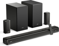 Mivi Fort H880 Soundbar, Dual Subwoofers, Dolby Audio, 880 Watts, 5.2 Channel 880 W Bluetooth Soundbar (Black, 5.2 Channel)