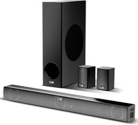 boAt Aavante Bar 2400 Pro/2450 Pro w/ EQ Modes, Bass&Treble Controls 220 W Bluetooth Soundbar (Premium Black, 5.1 Channel)