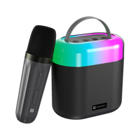 Portronics Dash 3 Wireless Karaoke Mic,5Hrs Playtime, RGB Lights 16 W Bluetooth Party Speaker (Black, Stereo Channel)